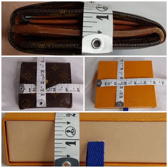 'LOUIS VUITTON' 'PORTEFEUILLE 'ELISE' TRIFOLD LEATHER MONOGRAM WALLET & BOX SET - Picture 13 of 16